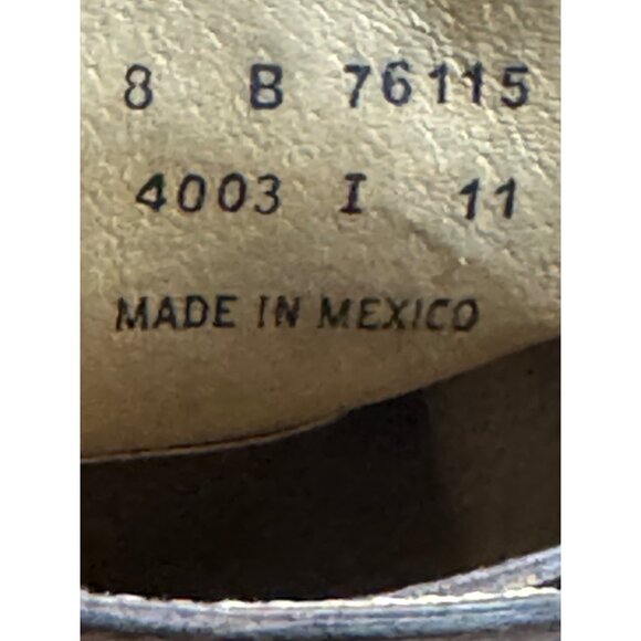 Frye Boots Paige Trapunto Women's 8 B shoes brown Leather Buckle Mid Calf 76115 - Picture 11 of 13